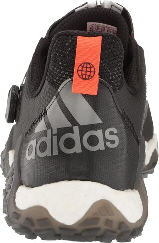 حذاء الجولف CODECHAOS 22 BOA للرجال من adidas، أسود أساسي/فضي داكن معدني/برتقالي، 15 in Kuwait