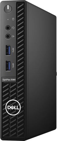 Dell OptiPlex 3000 3080 Desktop Computer - Intel Core i5 10th Gen i5-10500T Hexa-core (6 Core) 2.30 GHz - 16 GB RAM DDR4 SDRAM - 256 GB NVMe M.2 PCI Express M.2 SSD - Micro PC - Black in Kuwait