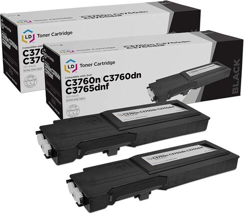LD Products Compatible Toner Cartridge Replacement for Dell 331-8429 W8D60 Extra High Yield (Black, 2-Pack) in Saudi Arabia