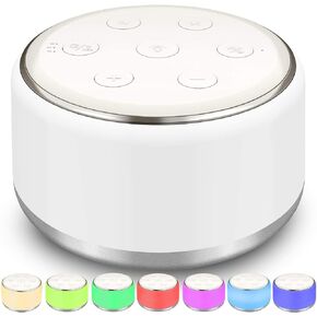 Sleep Sound Machine for Babies Kids Adults - Rechargeable White Noise Machine for Sleeping with Night Light, 34 Soothing Sounds, Nursery Decor Baby Lullaby Machine, Registry Gift
