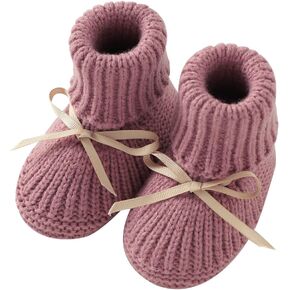 Baby Booties Newborn Infant Sock Shoes | Hand Knitting Crochet Boy and Girl Cozy Shoes in Saudi Arabia