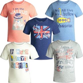Lyrics by Lennon and McCartney 5 Pack Graphic T-Shirts Infant to Big Kid in Kuwait