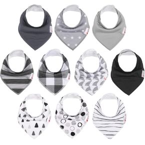 CIVARUA KIDS Baby Bibs, Baby Bandana Bibs for Boys Girls, Absorbent Baby Bib for Drooling and Teething Drool Bibs