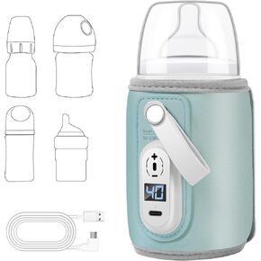 جهاز تدفئة زجاجات محمول - سخان زجاجات سريع التسخين بمنفذ USB للاطفال، 6 تروس قابلة للتعديل لتدفئة زجاجات الاطفال للسفر والسيارة وتسخين الزجاجات اثناء التنقل للمياه والحليب in Kuwait