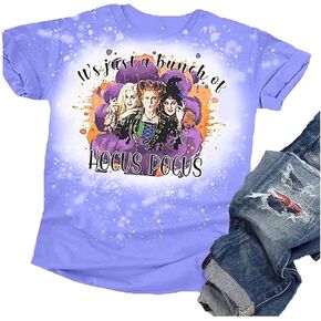 Bleached Halloween T-Shirt Toddler Boys Girls Sanderson Sisters Graphic Tee Tops Funny Letter Print Hocus Pocus Shirt in Saudi Arabia