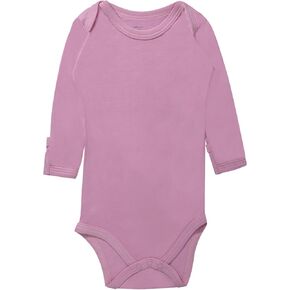 GUISBY Bamboo Bodysuit for Baby, Thicker Long Sleeve Solid Bodysuits for Boy Girls 0-24 Months in Saudi Arabia