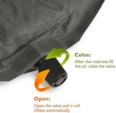 مرتبة Hoybell Playpen، متوافقة مع Regalo My Play Play Yard، قابلة للنفخ ذاتيًا ومريحة مع حقيبة حمل - رمادي داكن in Kuwait