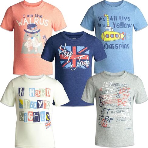 Lyrics by Lennon and McCartney 5 Pack Graphic T-Shirts Infant to Big Kid in Kuwait