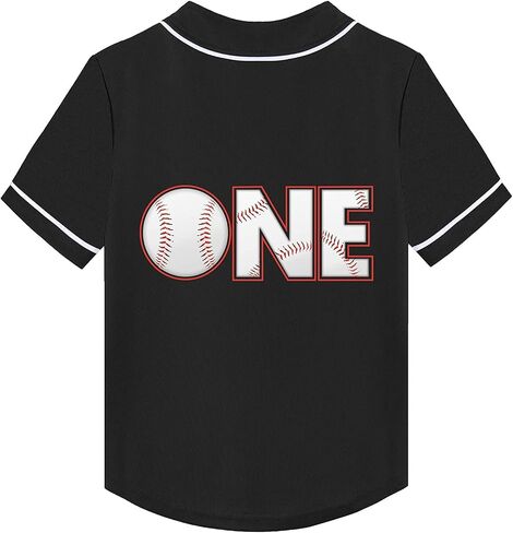 Baby Boys 1st Birthday Baseball Shirt Rookie of The One Year Old Clothes Party Gift Short Button Tee in Saudi Arabia
