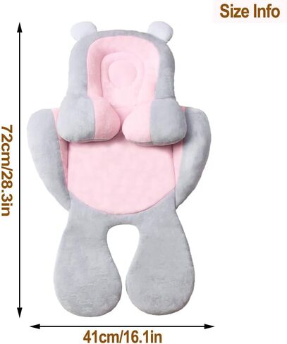 وسادة عربة أطفال من vocheer ، مقعد سيارة 2 في 1 ، بطانة لينة عربة الطفل ، وسادة دعم الطفل ، وسادة دعم الجسم ، الوردي in Kuwait