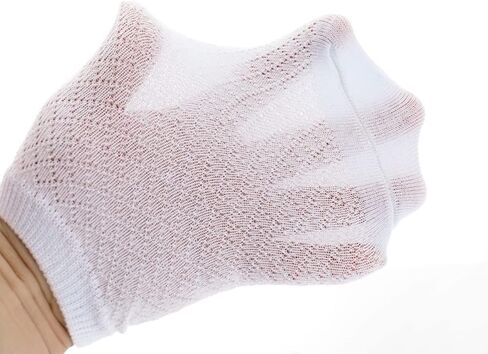 Pack of 5 Mesh Thin Baby Girls Boys Cotton White Socks Toddler Kids No Show Ankle Socks 1-8T in Kuwait
