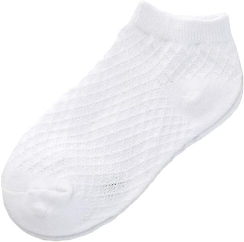 Pack of 5 Mesh Thin Baby Girls Boys Cotton White Socks Toddler Kids No Show Ankle Socks 1-8T in Kuwait