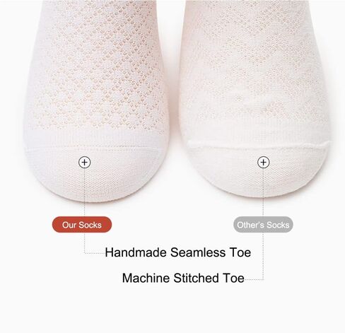 Pack of 5 Mesh Thin Baby Girls Boys Cotton White Socks Toddler Kids No Show Ankle Socks 1-8T in Kuwait