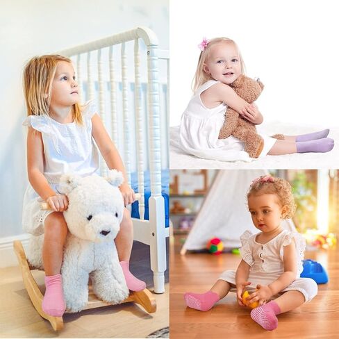 SkiBeaut Toddler Boys Socks, Non Slip Kids Girls Grips Socks for 1-7 Years in Saudi Arabia
