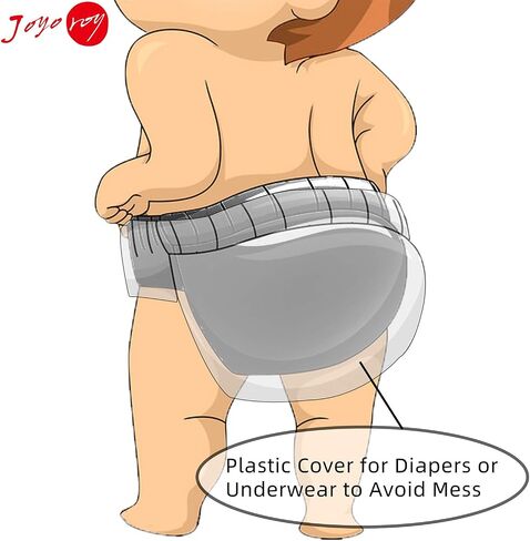 Joyo roy 6Pcs Waterproof Cloth Diaper Cover Reusable Plastic Training Pants for Toddlers Diaper Covers for Boys Leak Proof Rubber Underwear for Potty Training Plastic Underwear for Toddlers 5T in Saudi Arabia