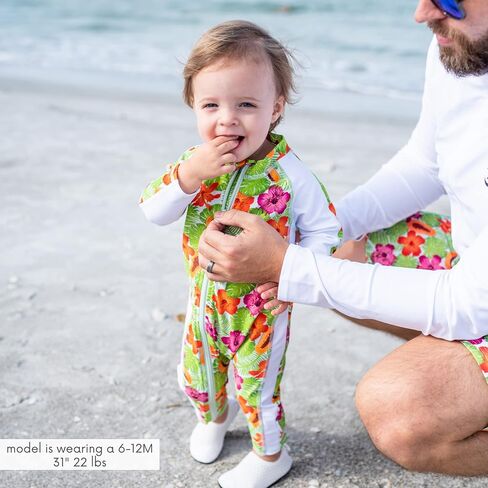 SwimZip Girls' Long-Sleeve UPF 50+ Swimsuit for Baby, Toddler, & Little Girls in Saudi Arabia
