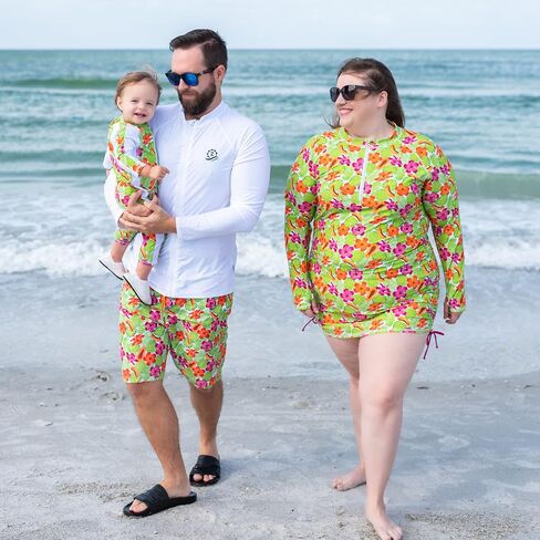 SwimZip Girls' Long-Sleeve UPF 50+ Swimsuit for Baby, Toddler, & Little Girls in Saudi Arabia
