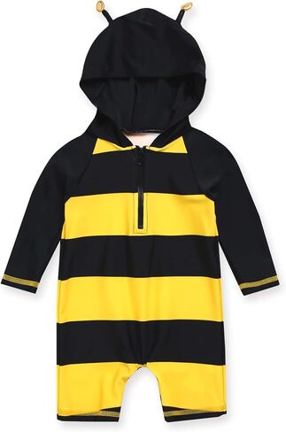 VAENAIT BABY 0-2T Infant Girls & Boys UPF 50+ Protection Swimsuit Onepiece Rashguard Sunsuit with Quick Change Snaps in Kuwait