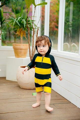 VAENAIT BABY 0-2T Infant Girls & Boys UPF 50+ Protection Swimsuit Onepiece Rashguard Sunsuit with Quick Change Snaps in Kuwait