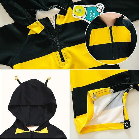 VAENAIT BABY 0-2T Infant Girls & Boys UPF 50+ Protection Swimsuit Onepiece Rashguard Sunsuit with Quick Change Snaps in Kuwait