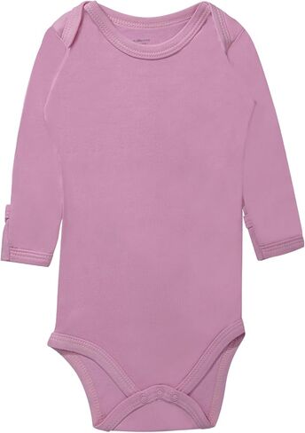 GUISBY Bamboo Bodysuit for Baby, Thicker Long Sleeve Solid Bodysuits for Boy Girls 0-24 Months in Kuwait