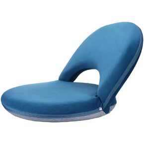 Nnewvante Floor Chair 42-Position Adjustable Floor Seating for Kids Adults with Back Support Folding Floor Seat Cushioned Recliner Meditation Washable Chaise Lounges, Black in Saudi Arabia