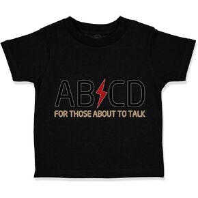 تي شيرت للأطفال الصغار Ab Cd ABCD Rock & Roll Funny Humor أروع ملابس Little 1 in Kuwait