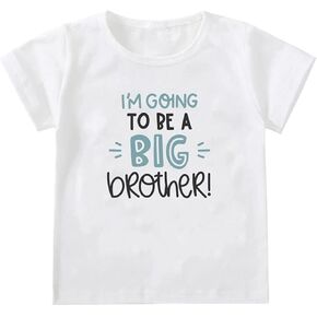 Big Brother T Shirts Tops Toddler Baby Boy I’m Going to be a Big Brother Announcement Tees Clothes Novelty Gift Summer Outfit in Kuwait