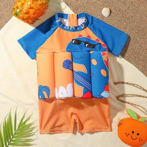 Toddler One-Piece Swimsuit Beach Sport Summer Swimwear Hawaiian Floral Bathing Suit for Girls Boys in Saudi Arabia