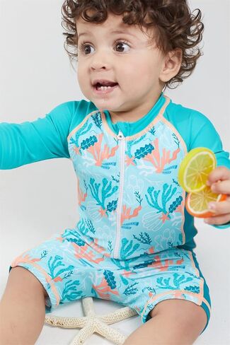 LIBREDGE Baby Boy Swimsuit UPF 50+ Sun Protection, Rash Guard Swimsuit Baby Beach Essentials, Toddler Swimsuit Boy in Saudi Arabia