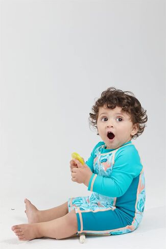 LIBREDGE Baby Boy Swimsuit UPF 50+ Sun Protection, Rash Guard Swimsuit Baby Beach Essentials, Toddler Swimsuit Boy in Saudi Arabia