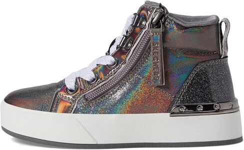 Skechers Kids Girls Street Shoutouts Deluxe Sneaker, Gunmetal, 2 Little Kid in Saudi Arabia