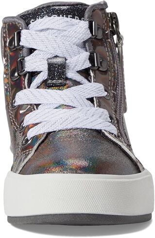 Skechers Kids Girls Street Shoutouts Deluxe Sneaker, Gunmetal, 2 Little Kid in Saudi Arabia