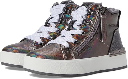 Skechers Kids Girls Street Shoutouts Deluxe Sneaker, Gunmetal, 2 Little Kid in Saudi Arabia