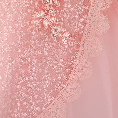 Baby Flower Girl Dress Sleeveless Lace Bowknot Princess Tulle Tutu Bridesmaid Wedding Baptism Birthday Party Prom Gown in Kuwait