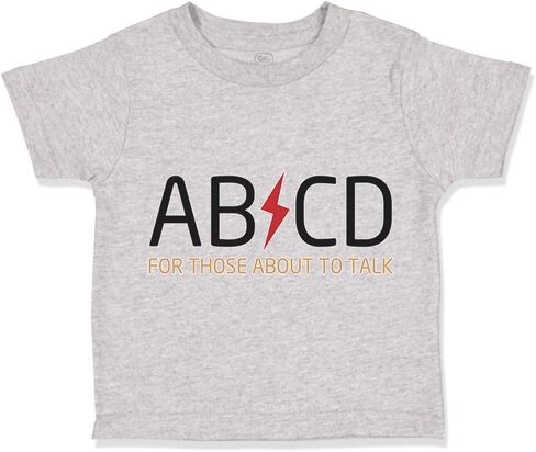 Toddler T-Shirt Ab Cd ABCD Rock & Roll Funny Humor Coolest Little 1 Clothes in Saudi Arabia