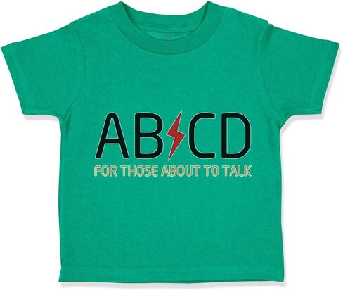 Toddler T-Shirt Ab Cd ABCD Rock & Roll Funny Humor Coolest Little 1 Clothes in Saudi Arabia