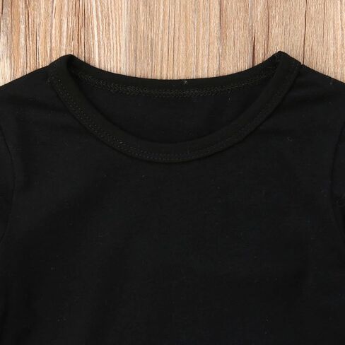 Toddler Baby Boy Girl Basic Solid Plain Organic Cotton T Shirts Tops Long Sleeve Tee Shirt Girls Clothes in Saudi Arabia