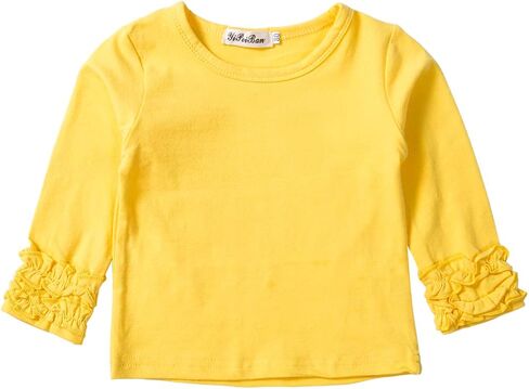 Toddler Baby Boy Girl Basic Solid Plain Organic Cotton T Shirts Tops Long Sleeve Tee Shirt Girls Clothes in Saudi Arabia
