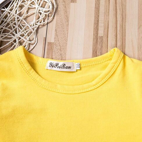 Toddler Baby Boy Girl Basic Solid Plain Organic Cotton T Shirts Tops Long Sleeve Tee Shirt Girls Clothes in Saudi Arabia