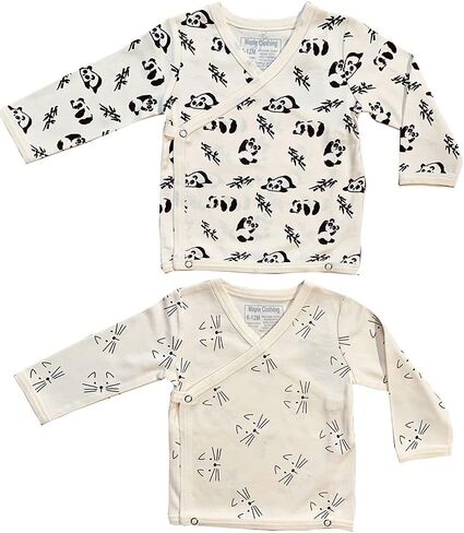 Maple Clothing Organic Cotton Baby Kimono Long Sleeve Bodysuit GOTS Certified in Saudi Arabia