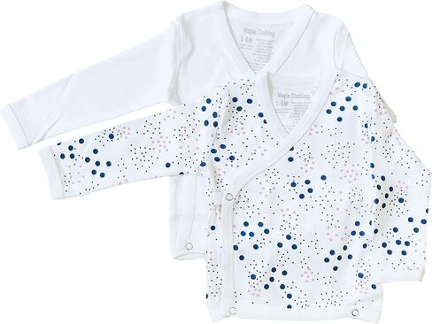 Maple Clothing Organic Cotton Baby Kimono Long Sleeve Bodysuit GOTS Certified in Saudi Arabia