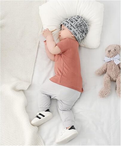 SUZEL بيبي بنين بنات تي شيرت الصلبة قصيرة الأكمام بلايز الأبيض الخيزران فسكوزي تي شيرت الملابس in Kuwait