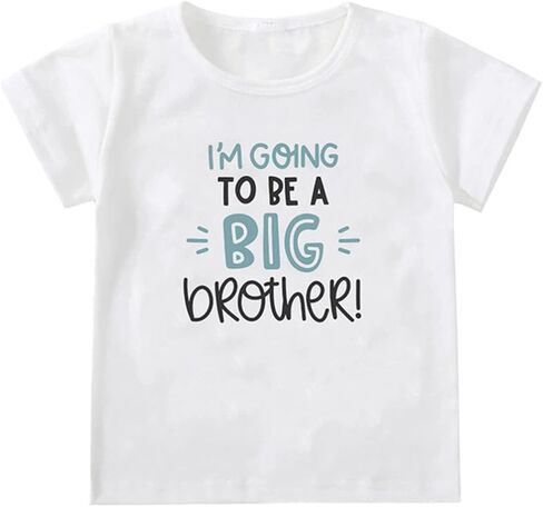 Big Brother T Shirts Tops Toddler Baby Boy I’m Going to be a Big Brother Announcement Tees Clothes Novelty Gift Summer Outfit in Kuwait