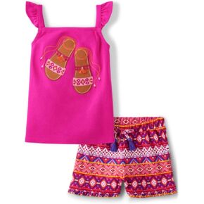 Gymboree Girls Shirt and Shorts, Matching Toddler Outfit