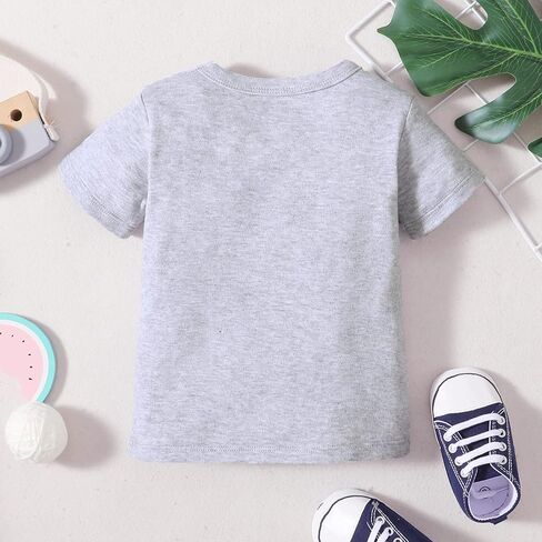 OPAWO بيبي بوي قميص لكرة القدم 100% قطن قصير الأكمام تي شيرت الرضع Crewneck التي شيرت الجرافيك تيز القمم 6 9 12 18 24 شهرا in Kuwait