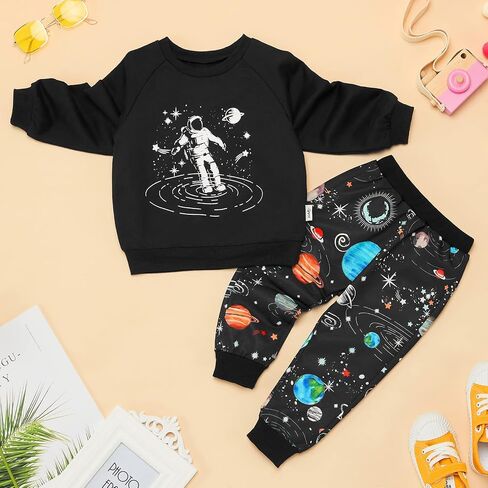 SYNPOS Baby Boy Clothes Toddler Infant Newborn Outfits Shirts Pullover Pants Set for 6 to 24 Months 1t 2t 3t 4t 5t Boys in Saudi Arabia