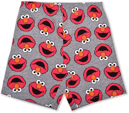 طقم تي شيرت وسروال قصير من Sesame Street Elmo وCookie Monster وOscar Boys للرضع والأطفال الصغار - أبيض/برتقالي/رمادي in Kuwait