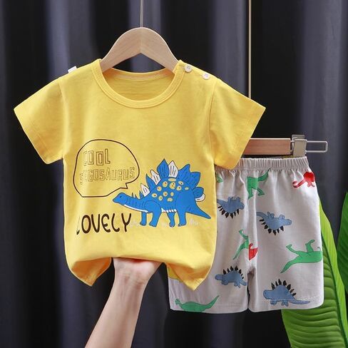 Toddler Baby Boy Clothes for 2t 3t Boys Cute Summer Short Sleeve T-Shirt Tops Shorts Clothes Sets Baby Boy Outfits in Saudi Arabia