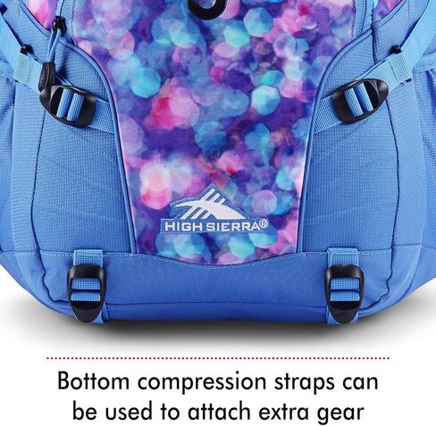 High Sierra Loop Backpack, Travel, or Work Bookbag with tablet sleeve, One Size, Shine Blue/Lapis in Saudi Arabia